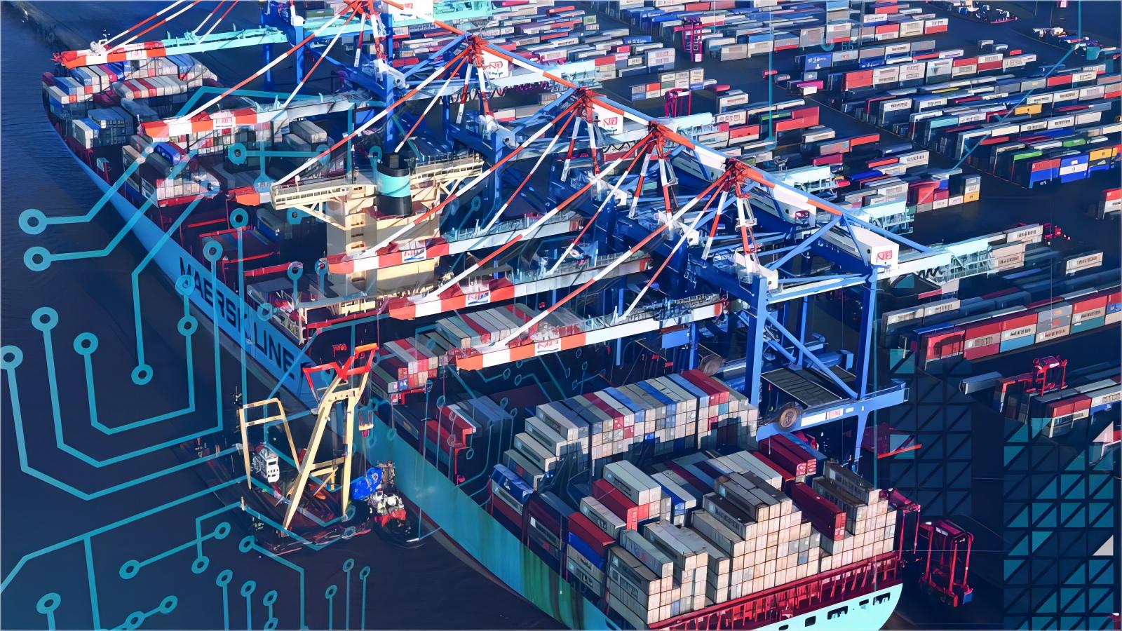 Freight train on the New Silk Road connecting China and Poland