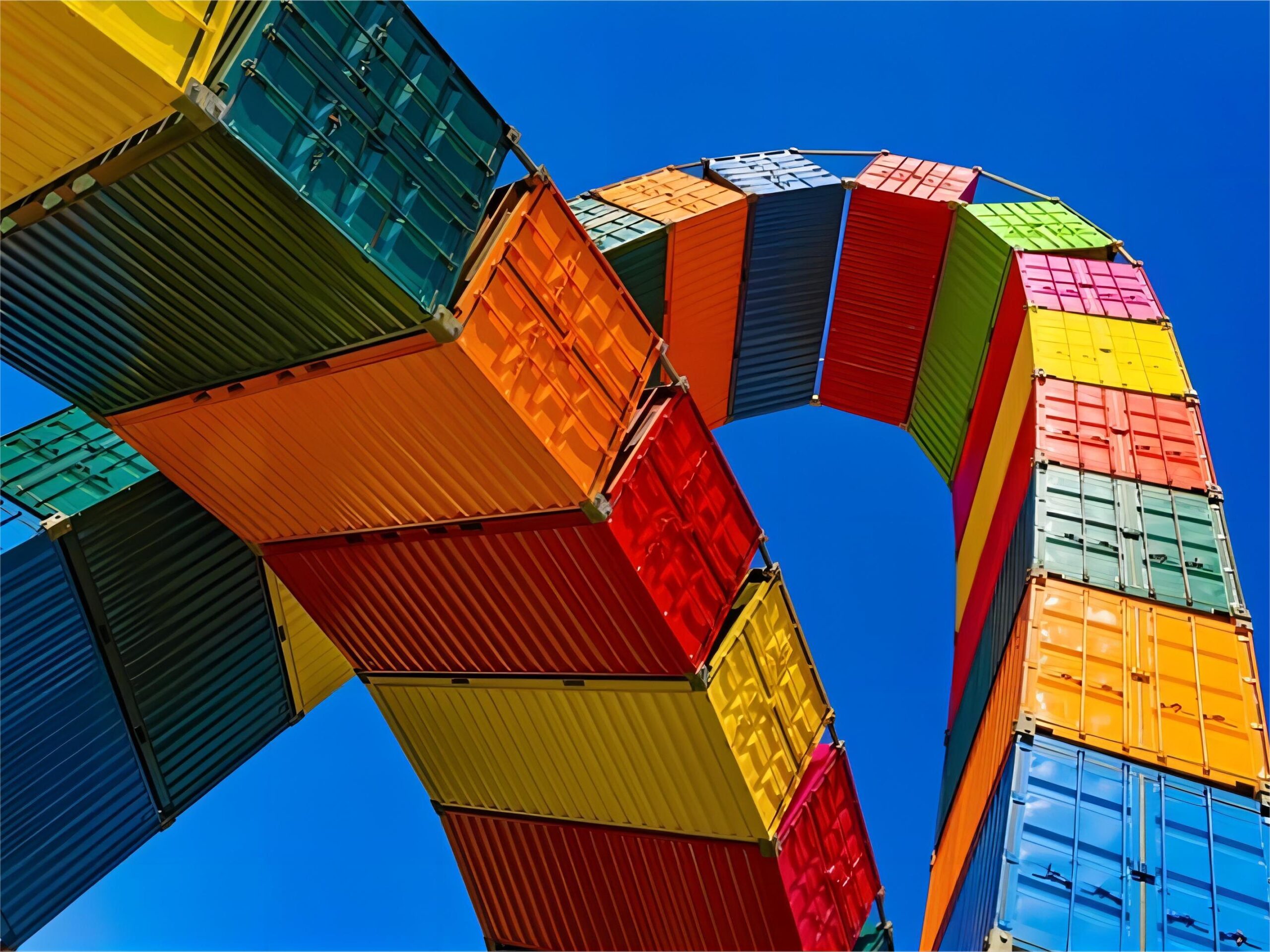 Cargo ship transporting containers from China to Spain for Amazon FBA