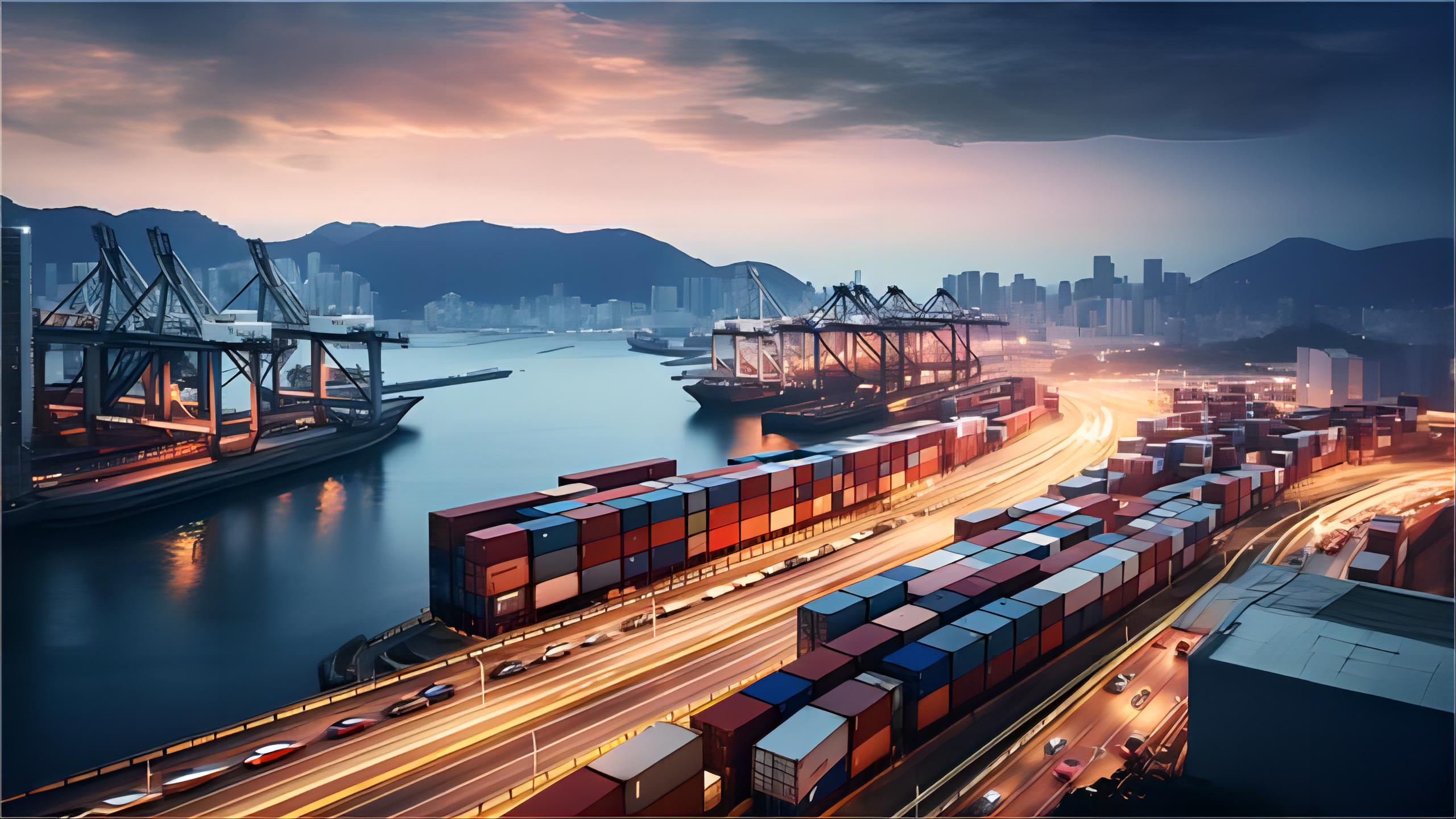 Comparison chart of air and sea freight transit times