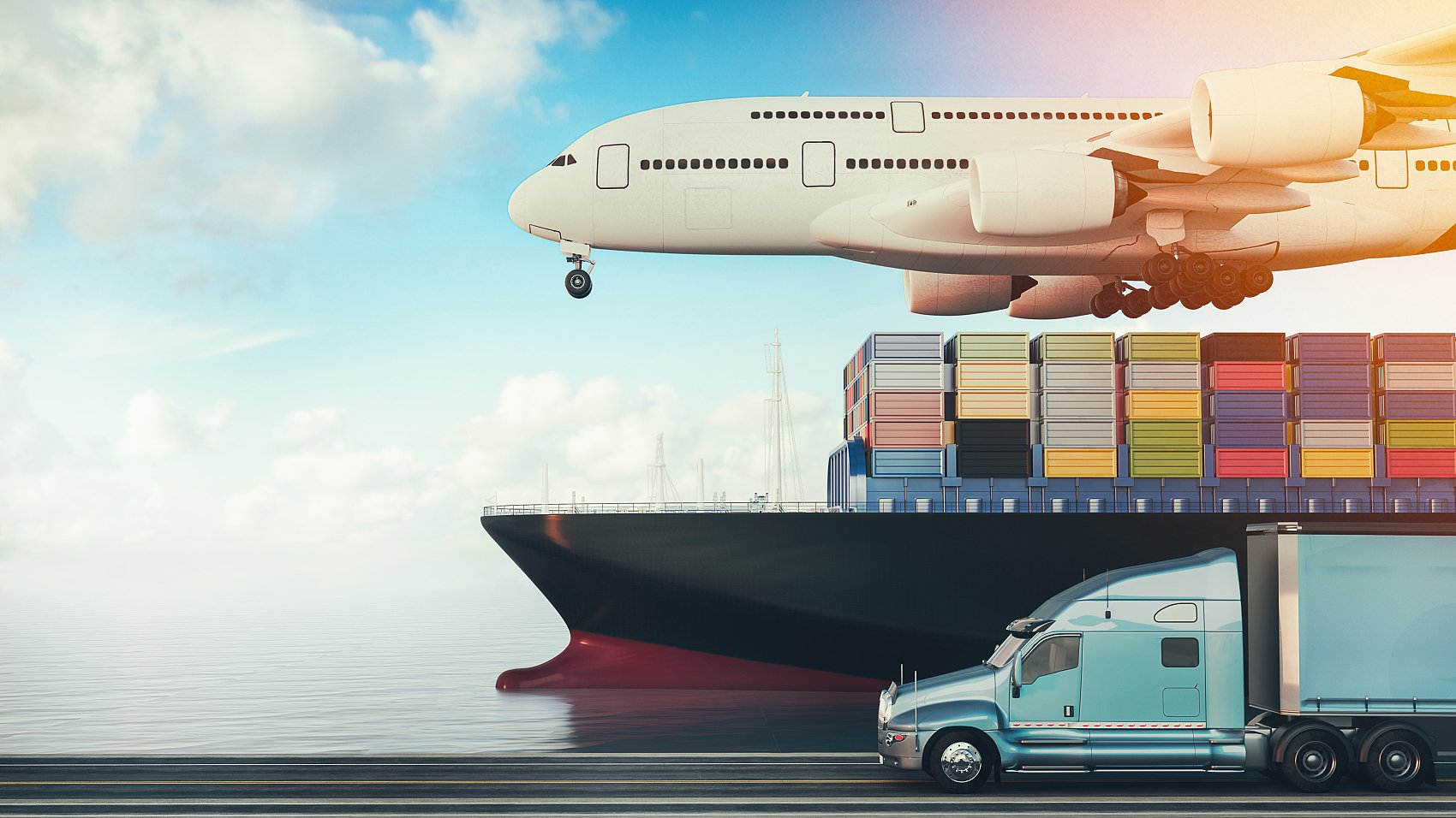 Logistics professional tracking a shipment from China to the United Kingdom