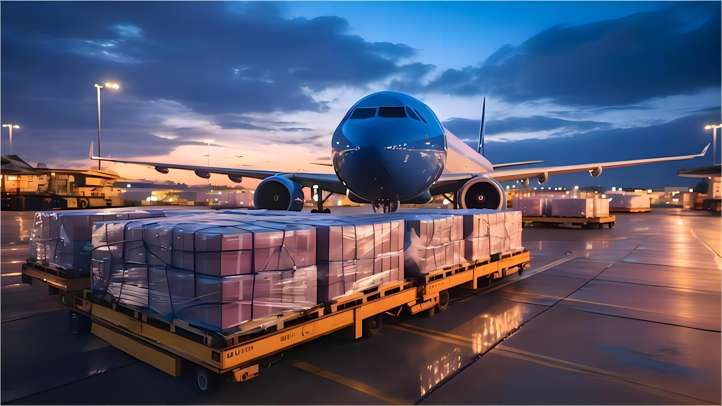 Logistics warehouse with packages ready for door delivery