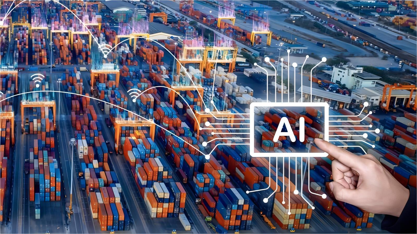 Air freight cargo plane at Frankfurt airport