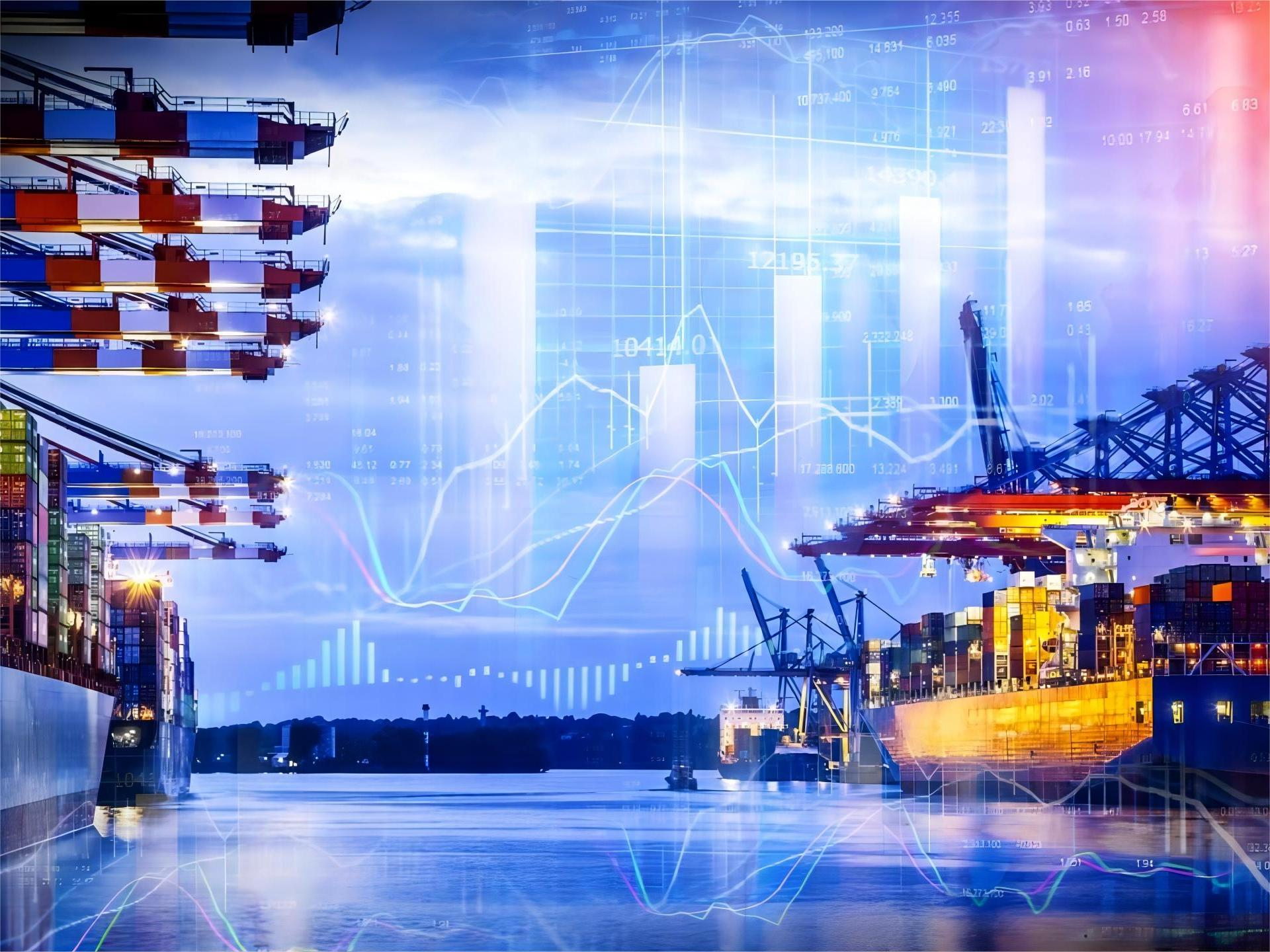 Logistics professional checking tracking data on a tablet